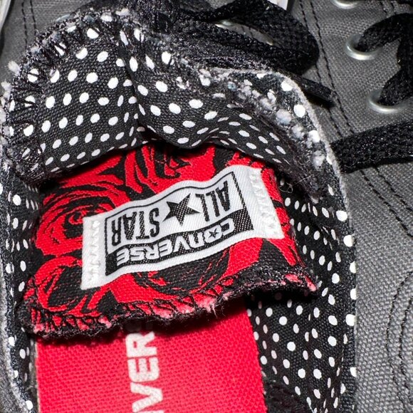 CONVERSE Chuck Taylor Size 9 Charcoal Gray Canvas Low Top Sneakers - Picture 2 of 5